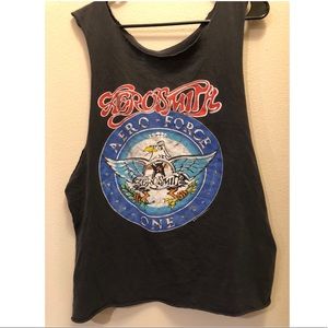 Vintage DIY Aerosmith tank